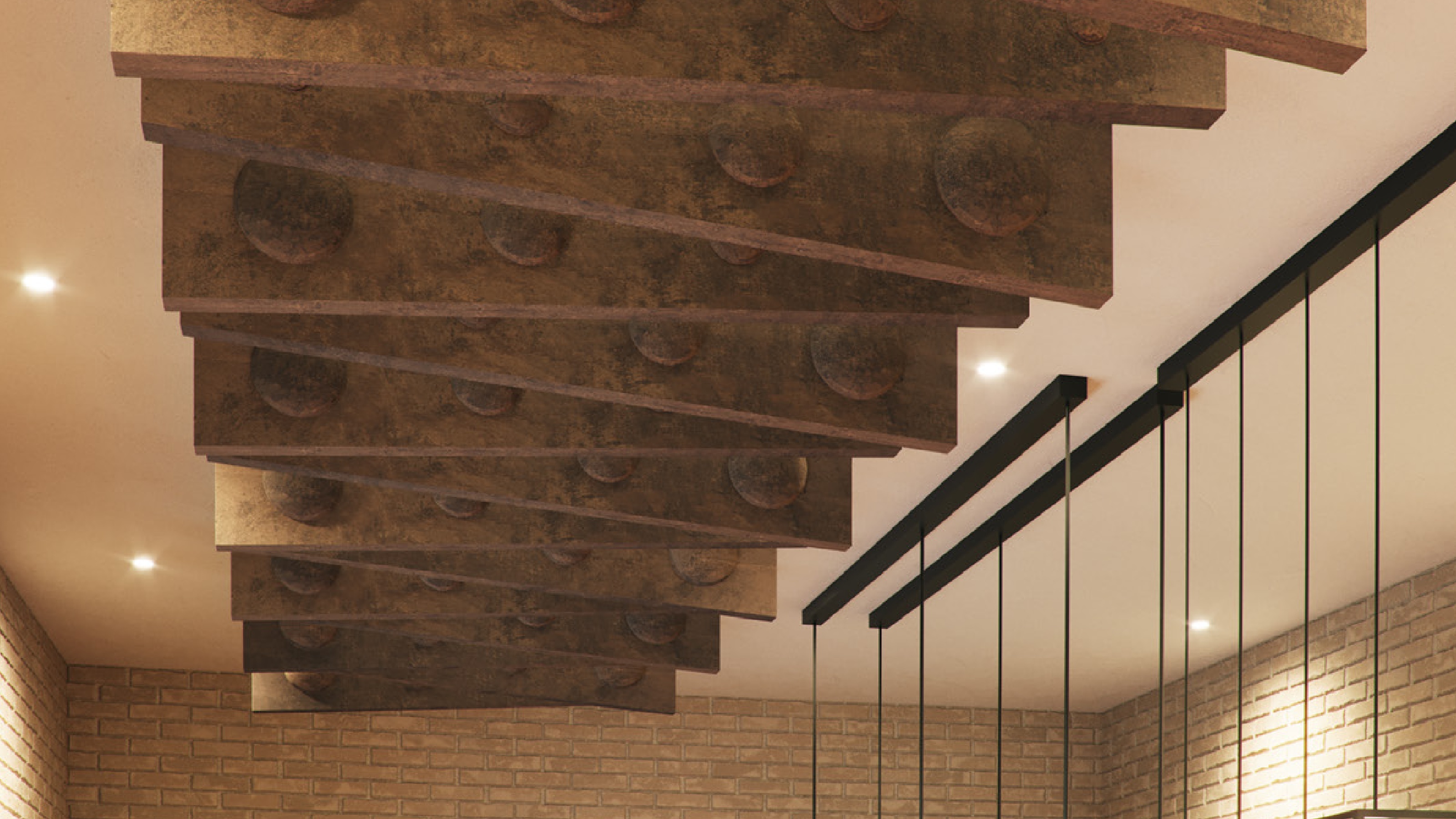 BAFFLE CLASSIC TRAPEZIUM - DECOR PRINTED - HIGH RELIEF