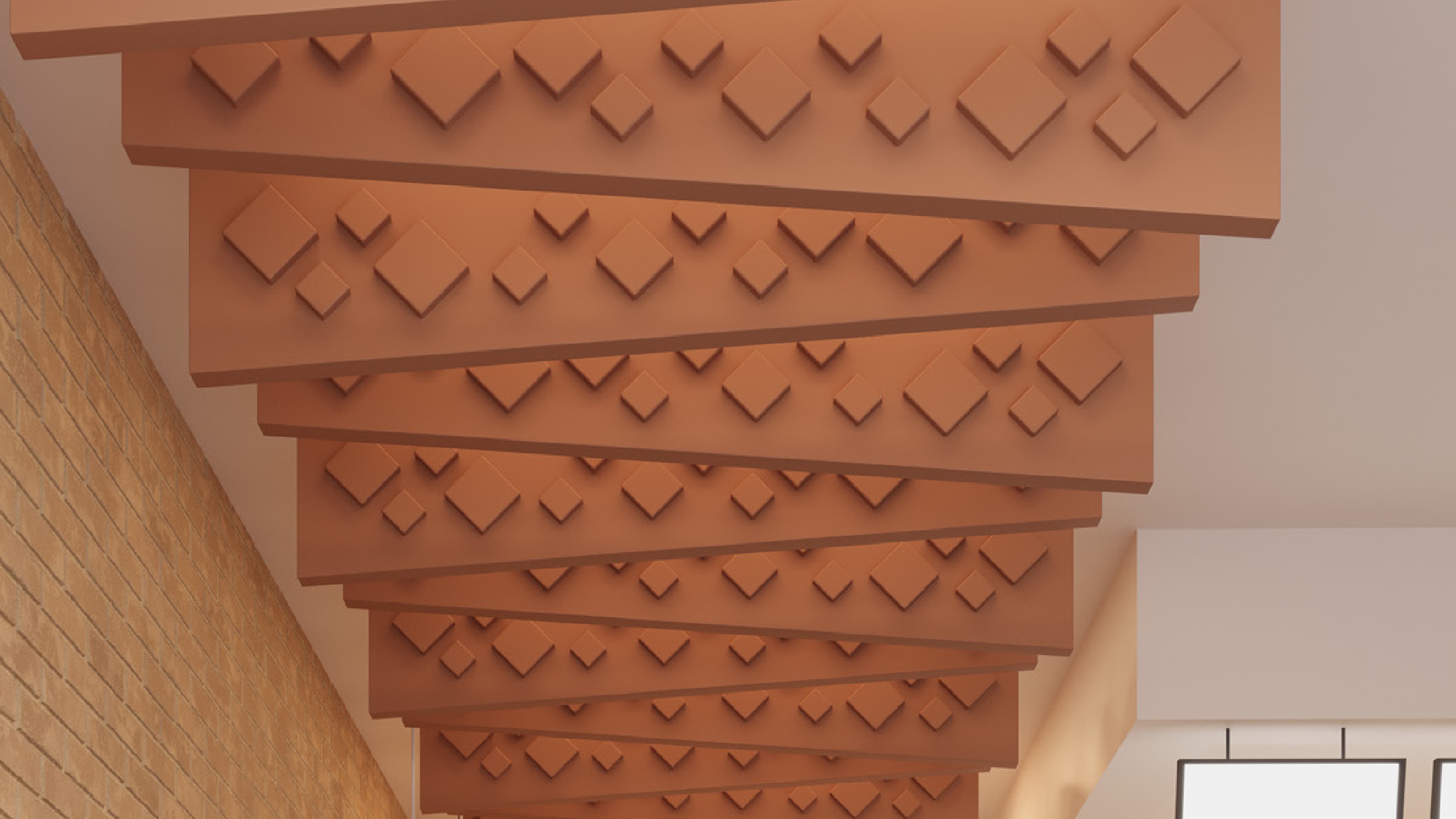BAFFLE CLASSIC TRAPEZIUM - SOLID - HIGH RELIEF