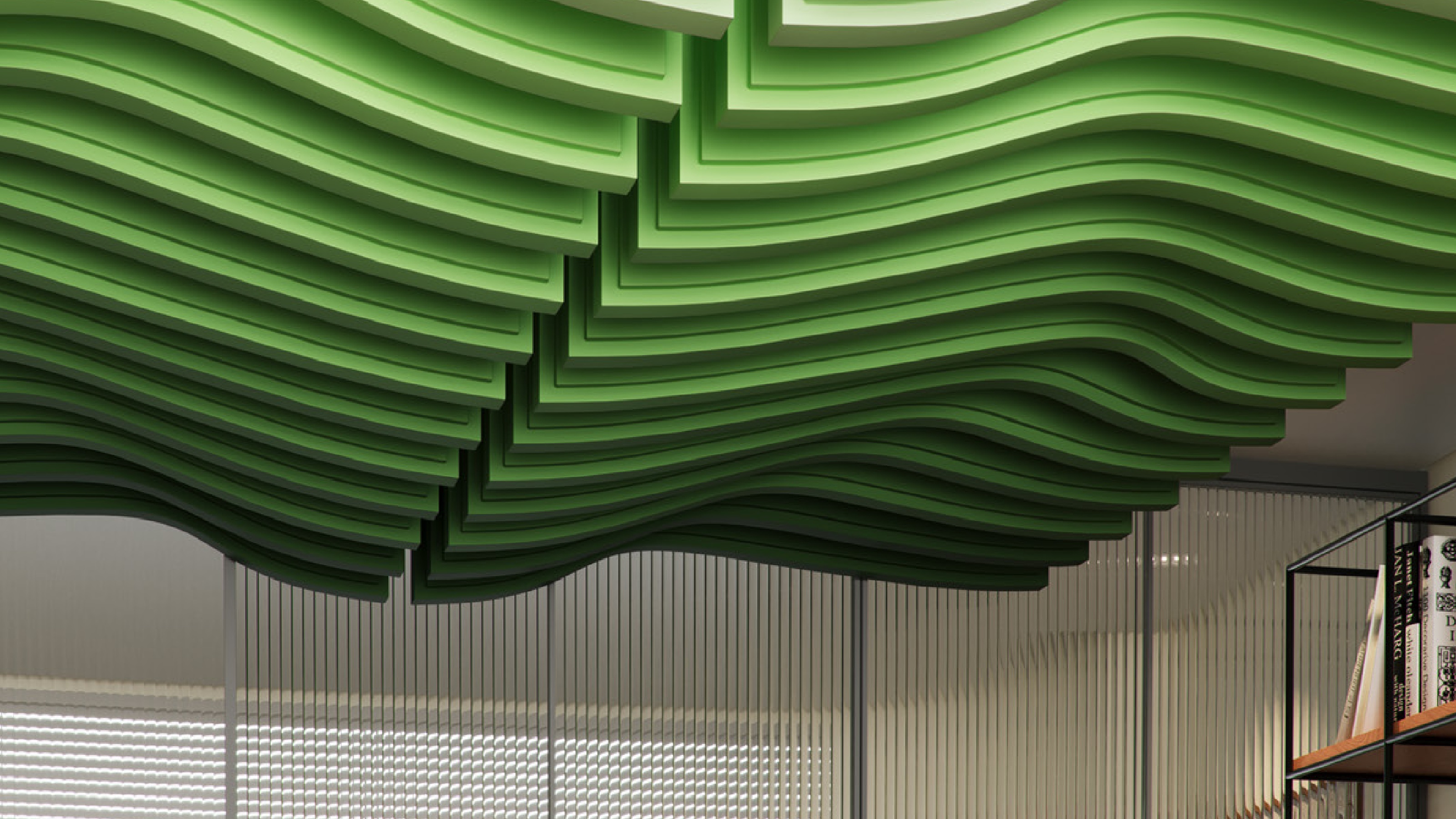 BAFFLE CLASSIC TRAPEZIUM WAVE - SOLID - HIGH RELIEF