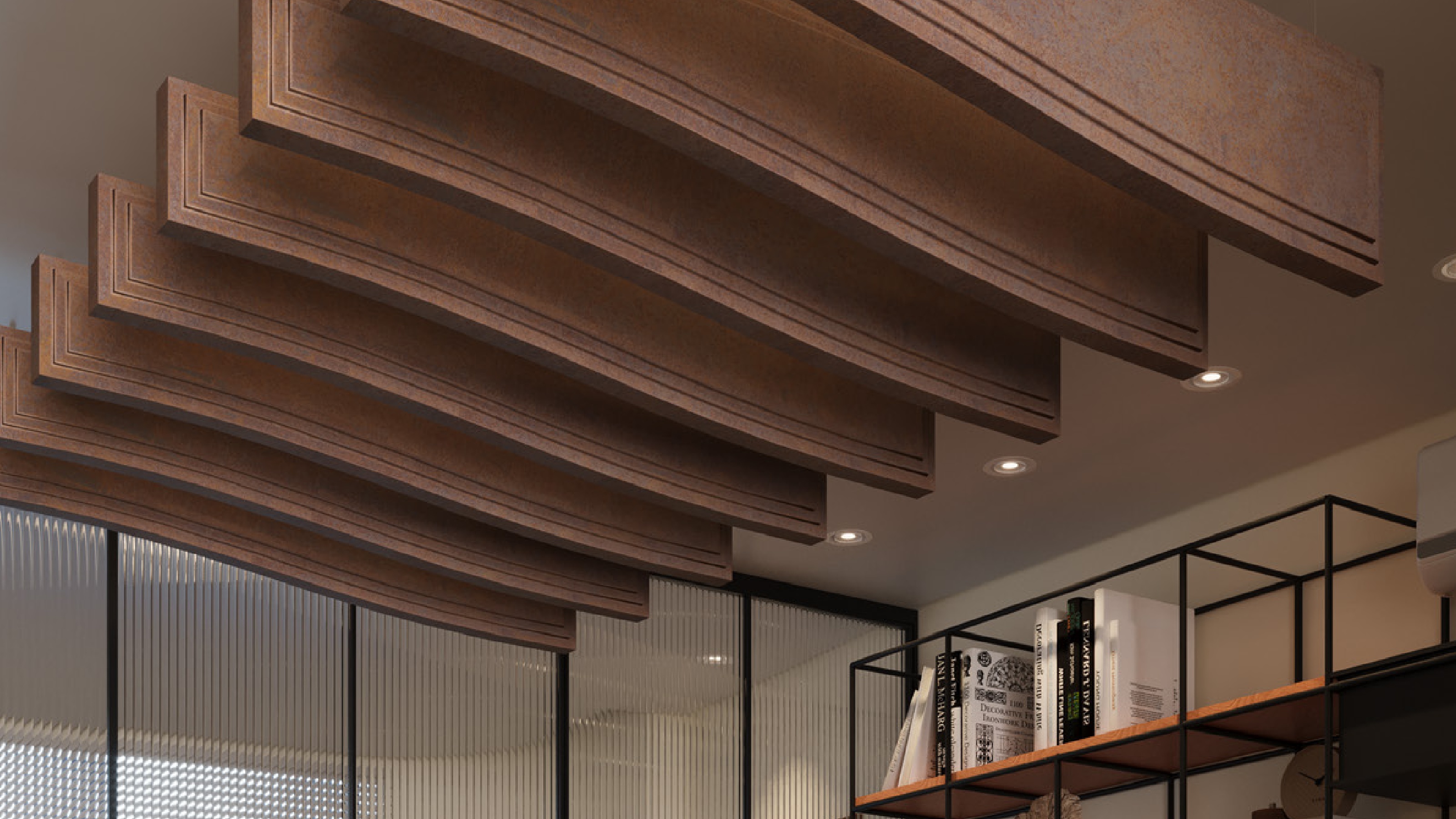 BAFFLE CLASSIC WAVE - DECOR PRINTED - HIGH RELIEF