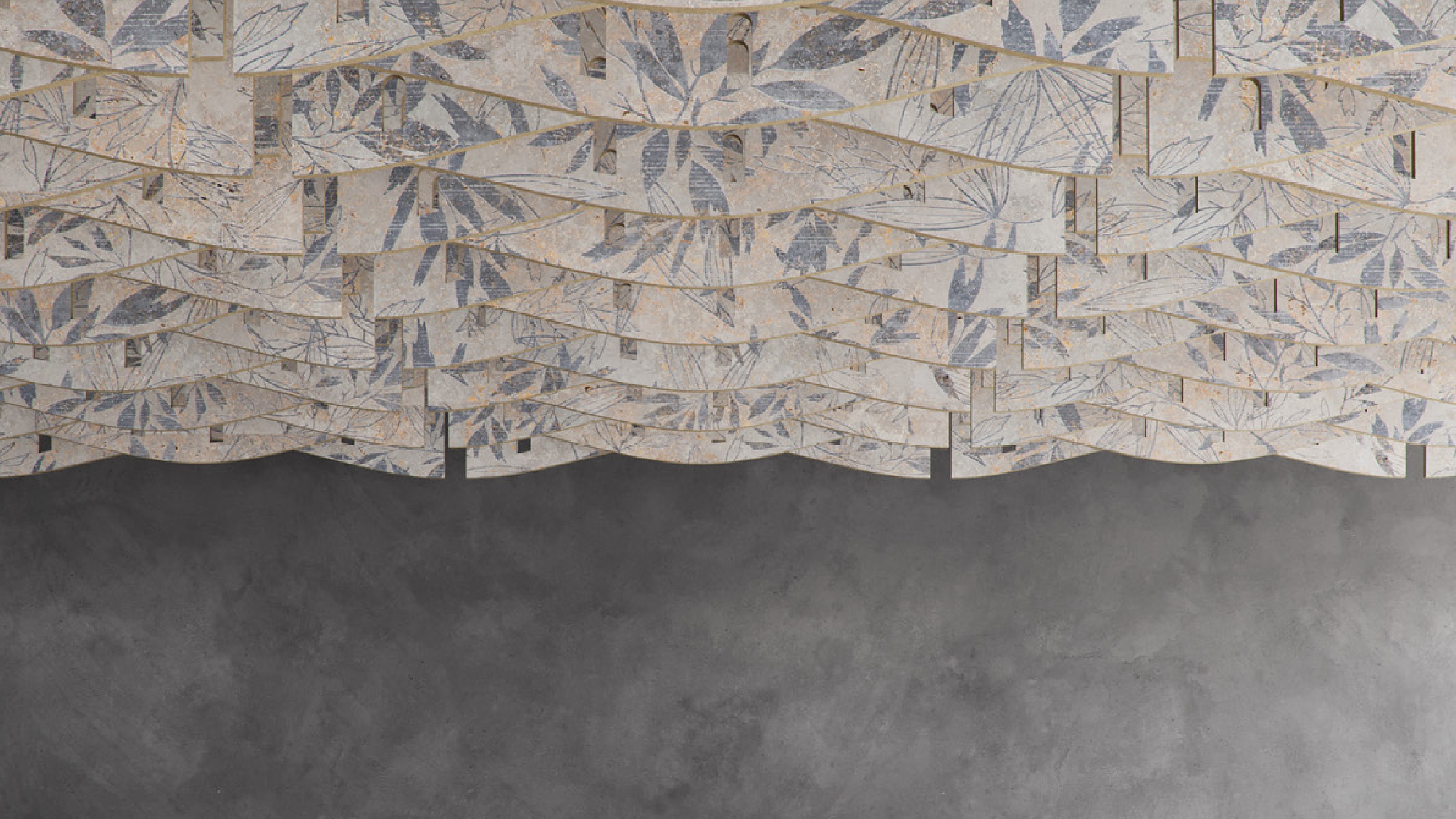 BAFFLE FORM ARC - PRINTED - CUT